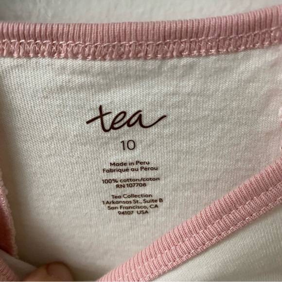 Tea Collection Floral Long-Tail Tunic T-Shirt in Size 10 - Picture 2 of 5